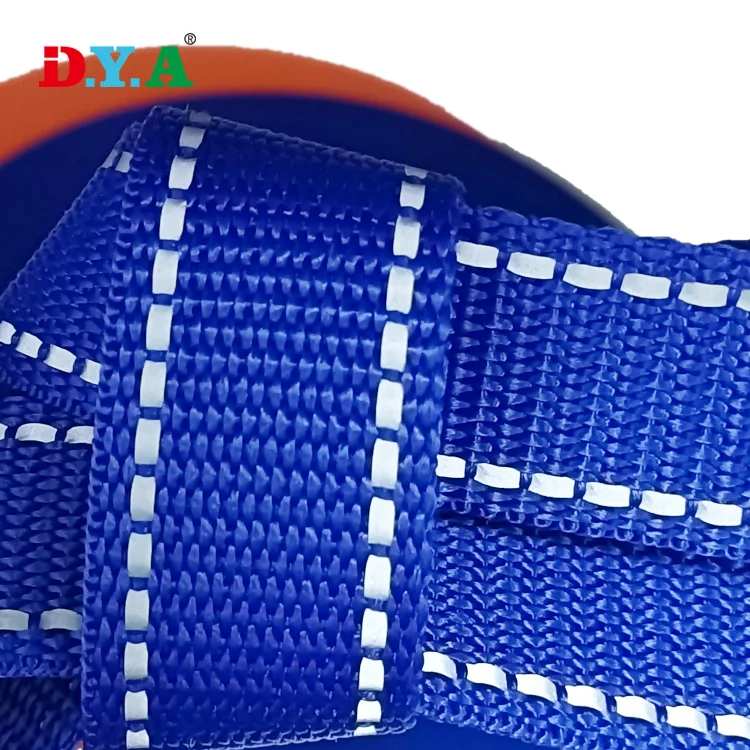 Wholesale Custom Reflective Ribbon Polyester Nylon pp Reflective Webbing for Shoes/bags/garment