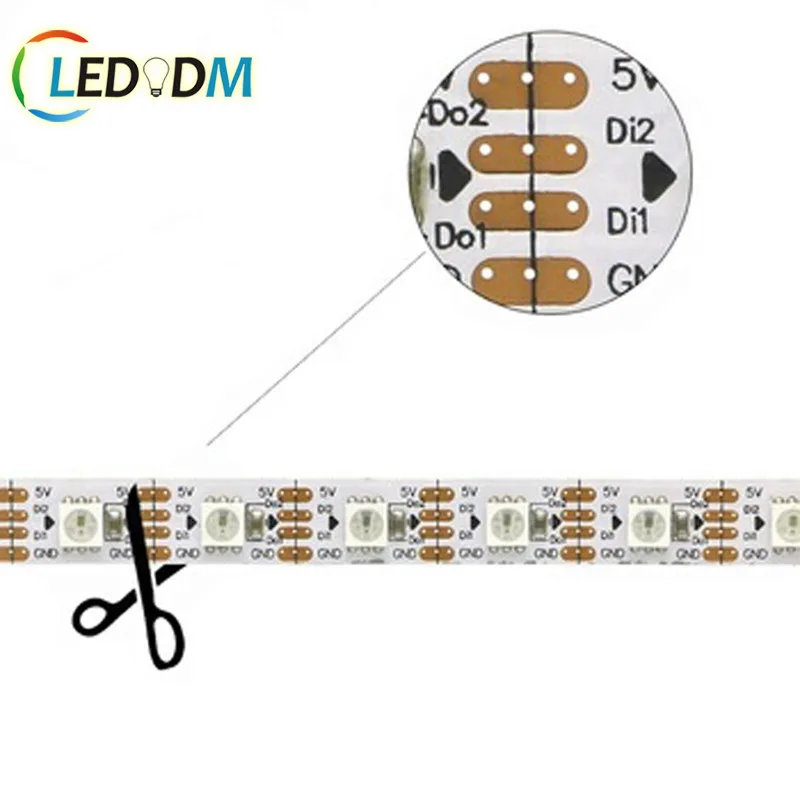  Пиксельная Светодиодная лента SK6812 WS2801 WS2813 WS2815 RGB RGBW Magic Digital Dream
