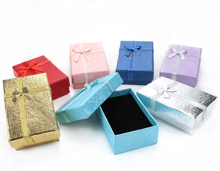 Spot wholesale custom jewelry packaging necklace bracelet ring earrings paper packing box