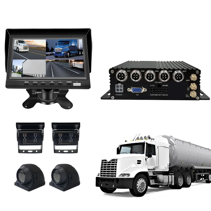 Мини 4CH 1080P мобильный видеорегистратор 4G GPS Wi-Fi цифровой новый дизайн Автобус Грузовик портативный SD карта Мобильный