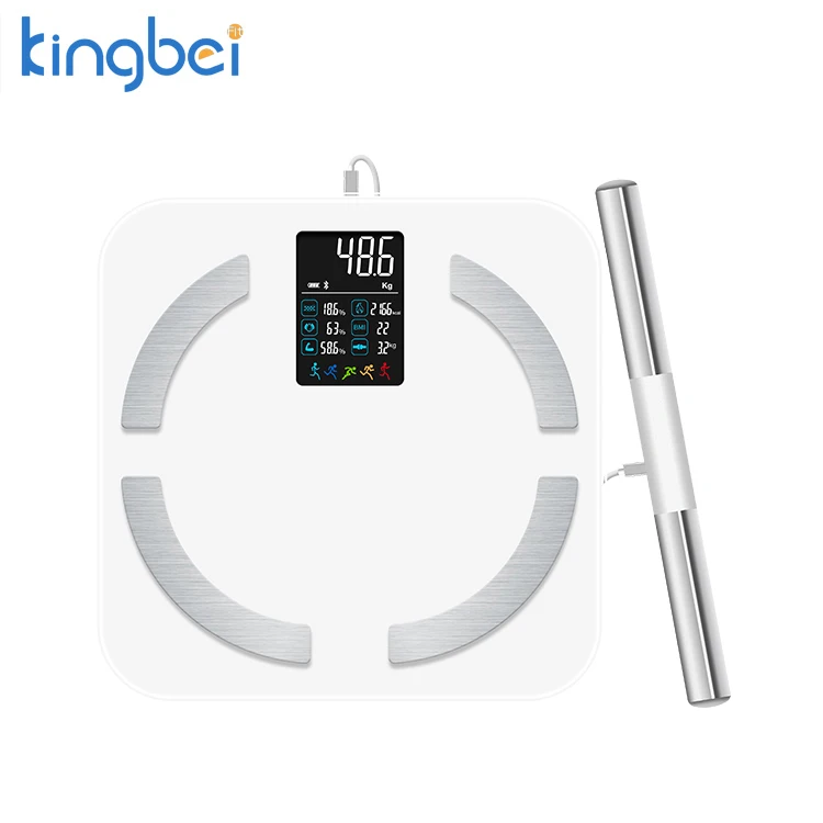Kingbei Fit Smart Scale BMI Digital Bathroom Wireless Scales for Body Weight Body Composition Analyzer with Health Monitor