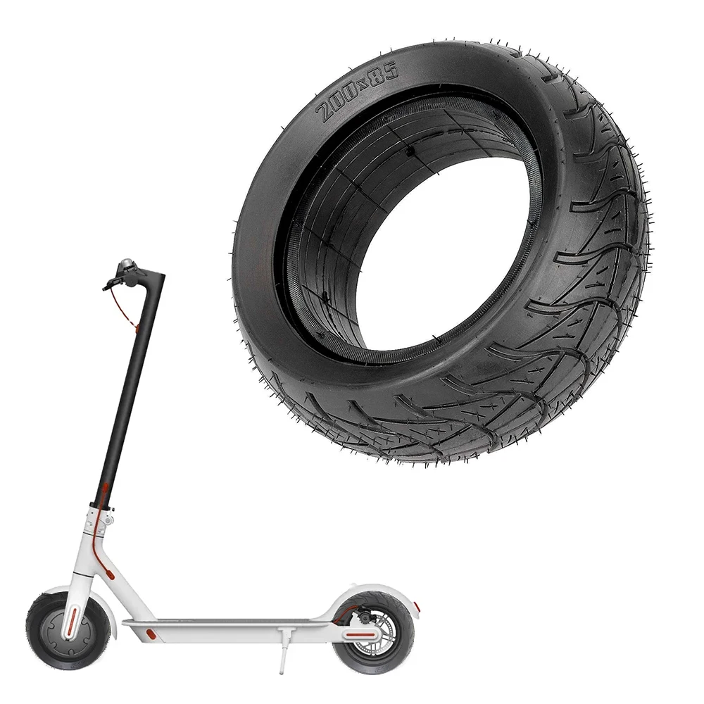 200x85 inch Flat-Free Semi-Pneumatic soild Rubber Tyre for 8 Electric Scooter Replacement Tire
