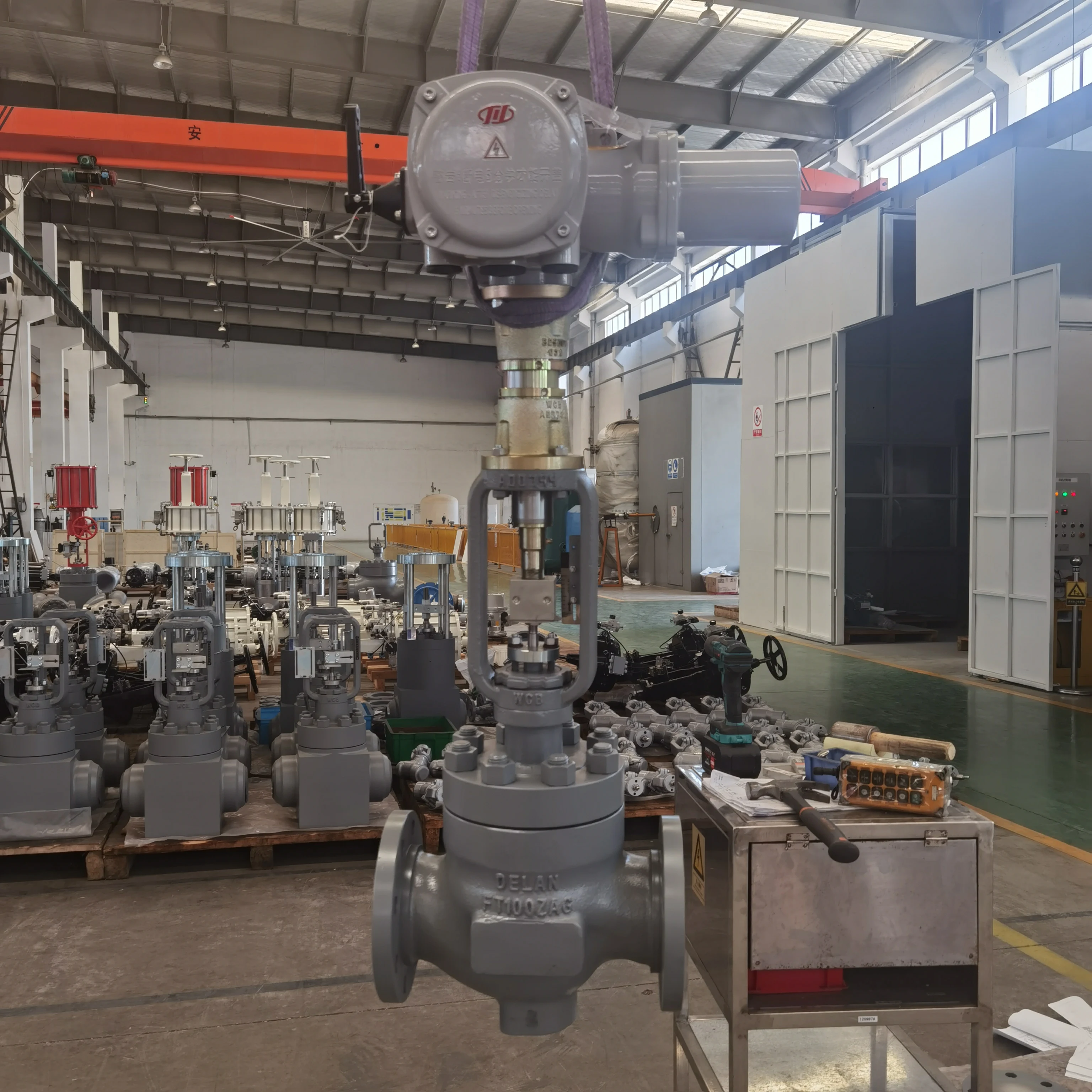 Control Valve Electric Actuat Casting Steel Flow Control Valve