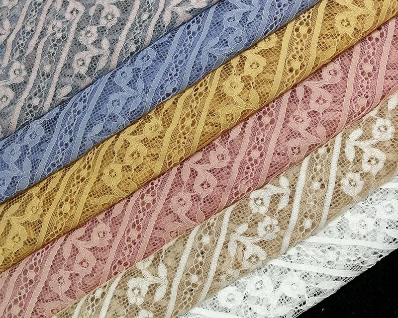 2022  high quality nylon with spandex swiss voile lace in switzerland