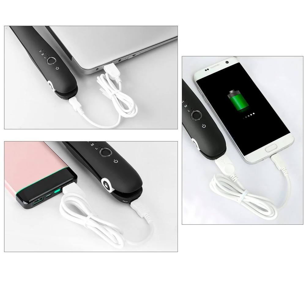 Прочный портативный беспроводной мини-утюжок для путешествий USB 2 в 1 утюжок волос выпрямитель