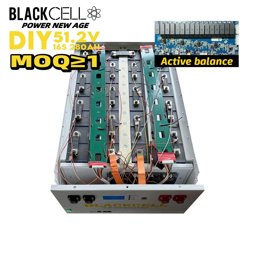 Blackcell Mason 280 набор «своими руками» с 16s 280ah 302ah Bms для серверной стойки 15kwh 24v 48v Lifepo4 батарейный блок/кейс