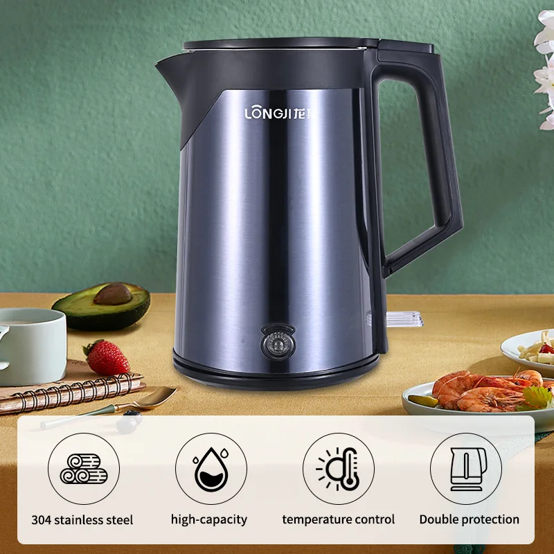 Fast Customization Automatic Shut-off New Mould Double Wall Kettle With Keep Warmer Function