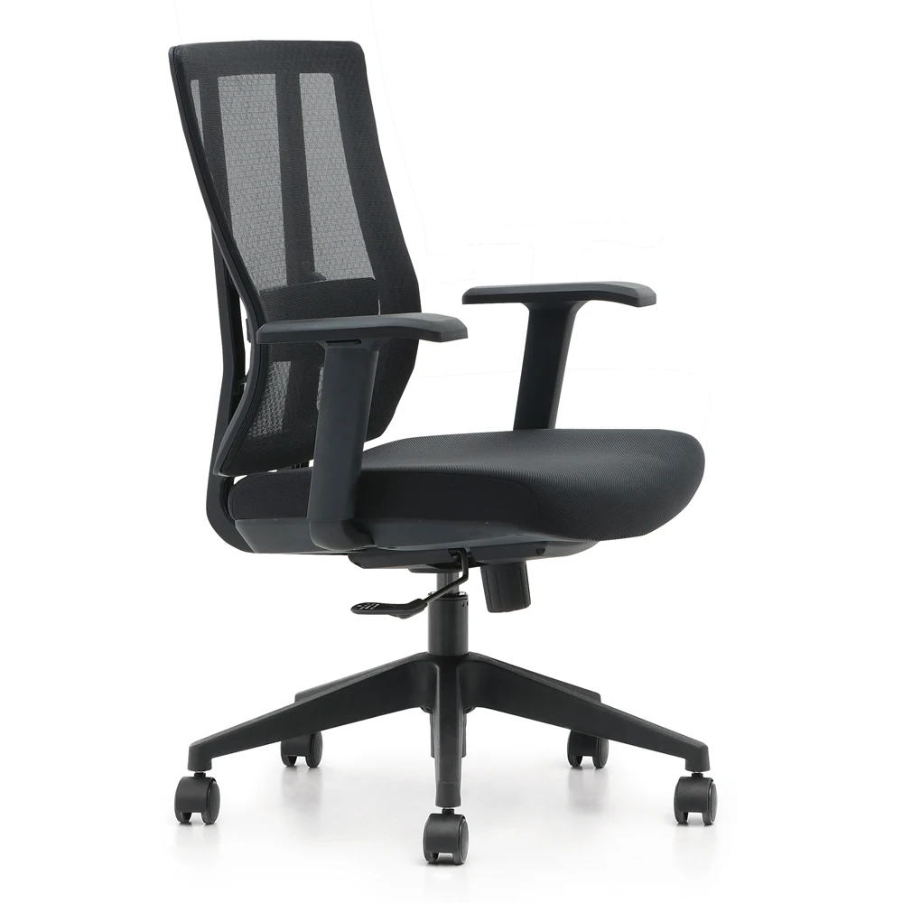 Comfortable Swivel Office Chair with Mesh Back Adjustable Headrest Fabric and Metal Material for Executive Staff from China