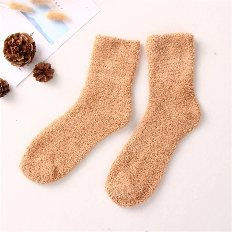 New Fashion Winter  Warm Soft Socks Thick Crew Fuzzy Fluffy Floor Socks Men