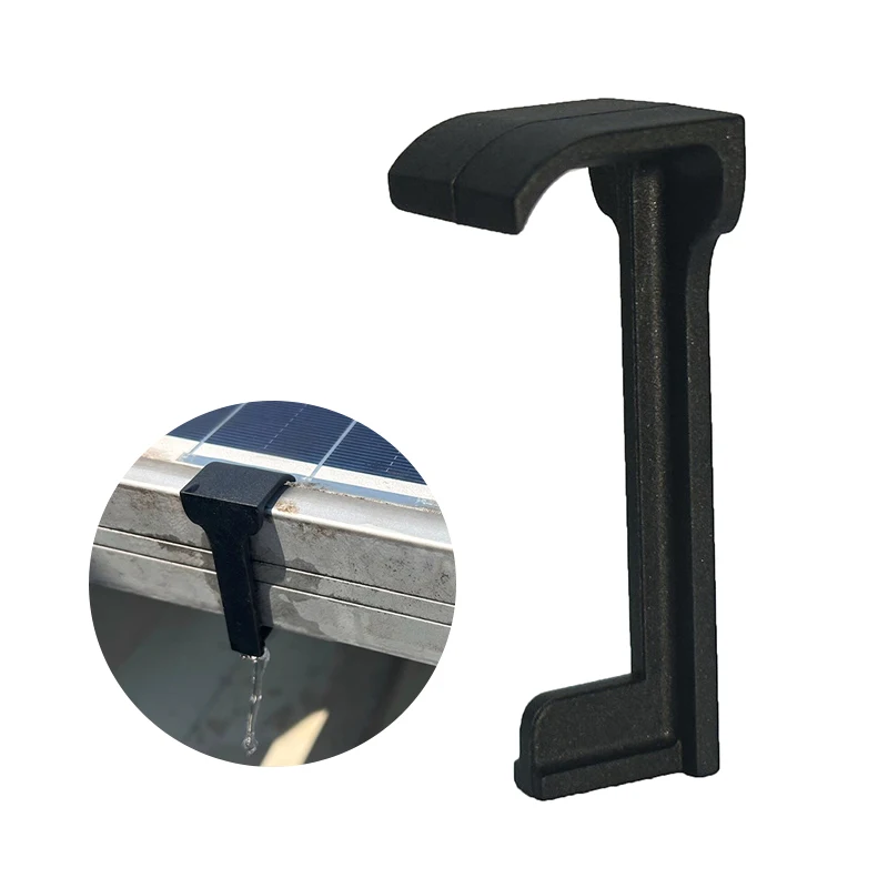 Factory price Customized Professional Plastic Solar Panel water guide Drainage Clip PV Modules Cleaning Clips