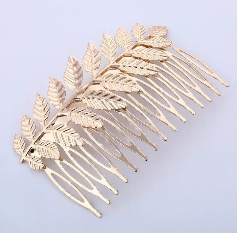 FS002 Fashion Baroque Bridal Hair Accessories Tree Leaves Comb For Girls Birthday Gift