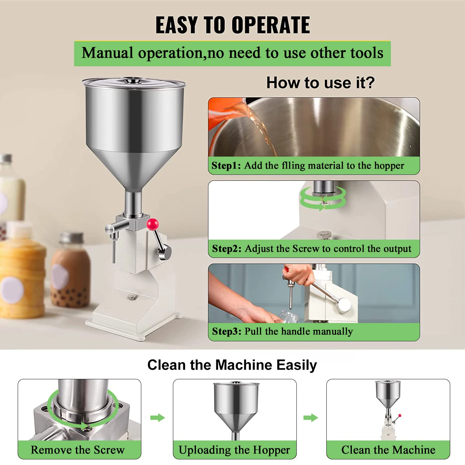 Hot Sales Manual Filling Machine Lotion Bottle Cosmetic Filler Shampoo Cream Honey Piston Paste Detergent Liquid Filling Machine