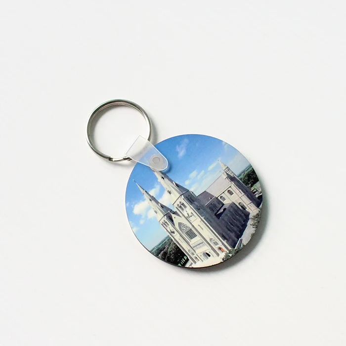 Sublimation wooden key holder double sided keychain blanks