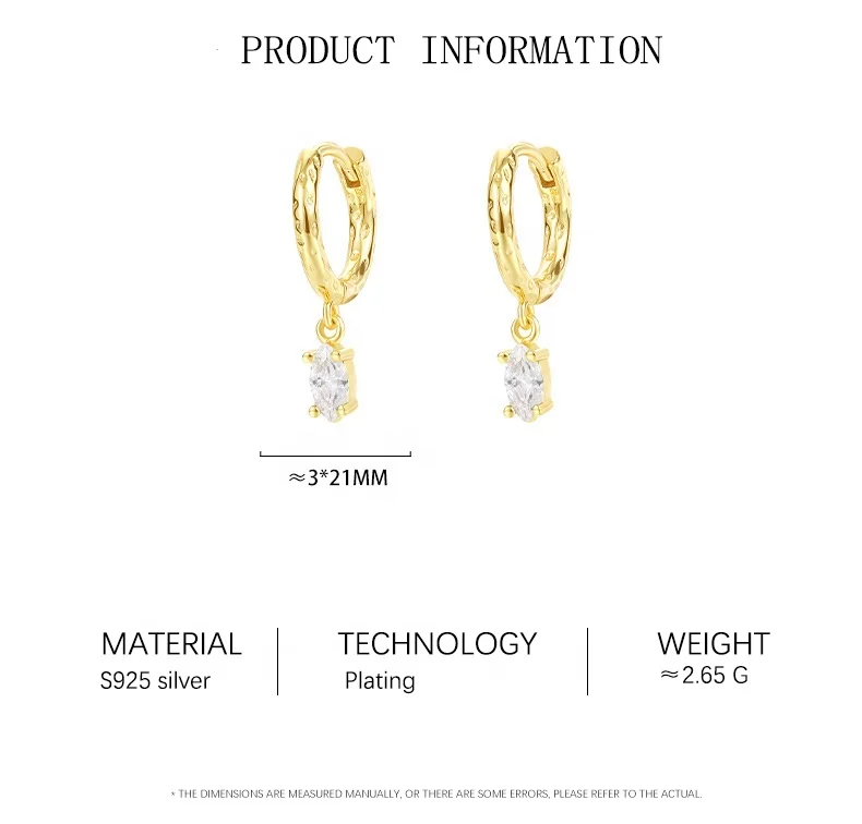 Glowluxe 2024 новейшие стильные красочные овальные циркониевые серьги 925 стерлингового серебра изящные украшения