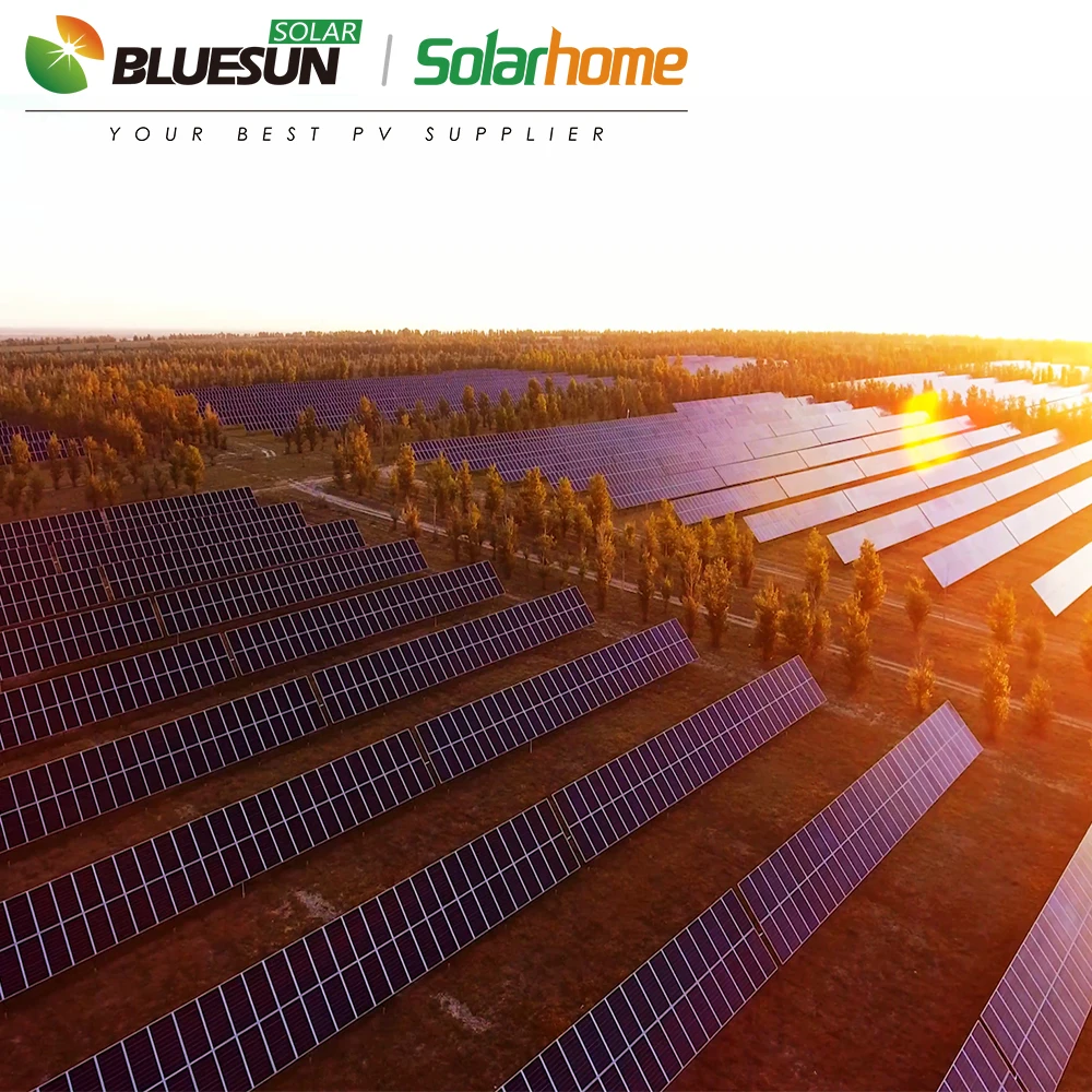 Bluesun HJT Shingled Solar Panel 700w  Mono Solar Panel 700w Pv Module