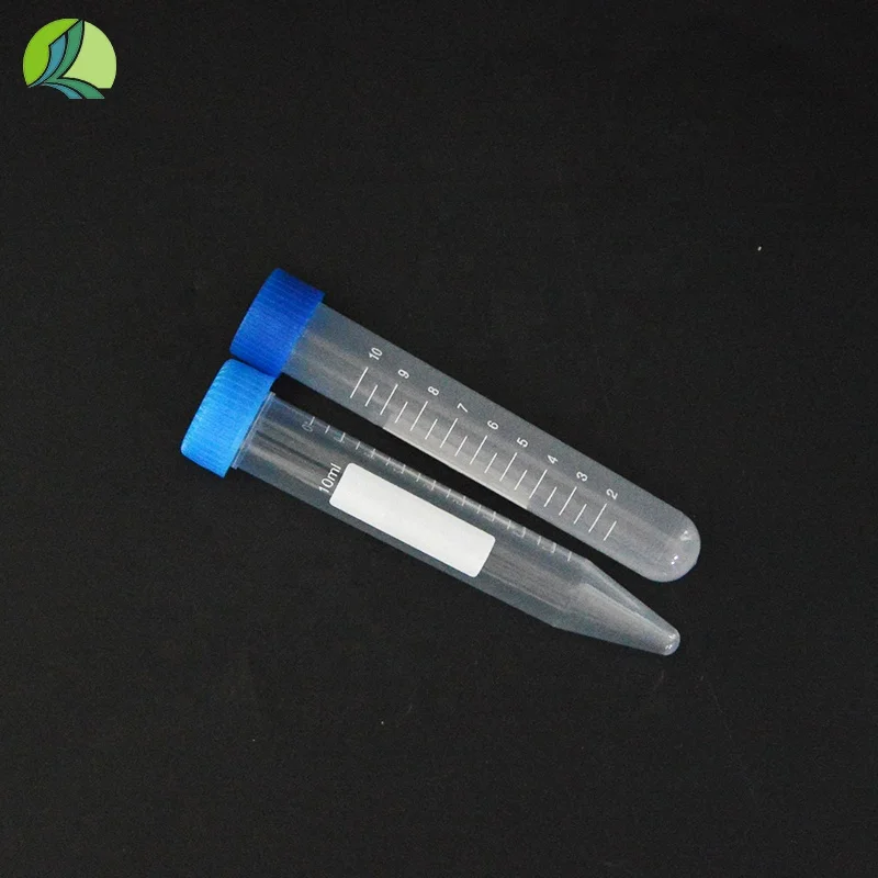 Лабораторный пластиковый центробежный флакон 10 мл коническая Нижняя круглая Центробежная