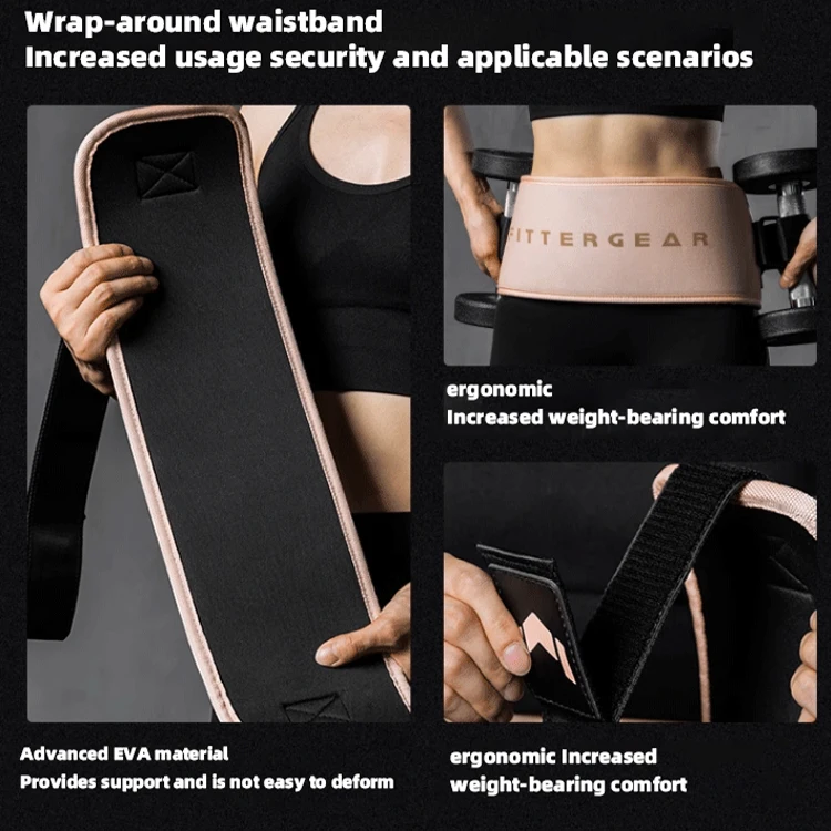 Custom Logo Gym Weightlifting Belt Barbell Hip Thrust Pad Glute Weight Lifting Training Hip Thrust Belt  Machine for Dumbbells