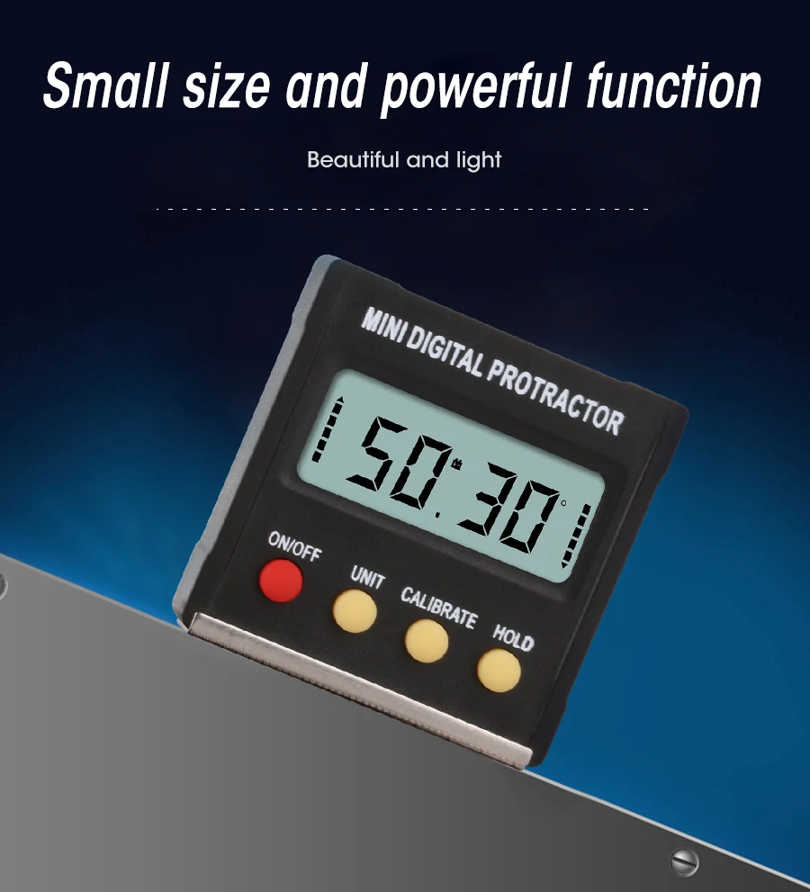 Wholesale Basic angle ruler goniometer Inclinometer Angle Finder Digital Mini magnetic base Protractor