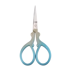 3Cr13 Embroidered Scissors Eyebrow Scissors Printed Scissors With Stainless Steel Color Handle