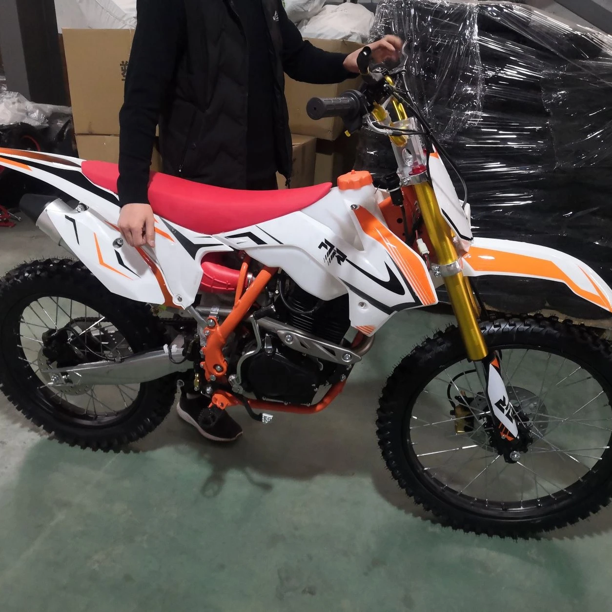 2021 Motocross New Cheap 4-Stroke 150cc 200cc 250cc Dirt Bike For Adult With CE