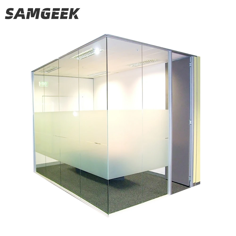 Premium Quality Modern Design Glass Wall Mobile Partition with Acoustic Certified Doors Office Furniture for Hall Application