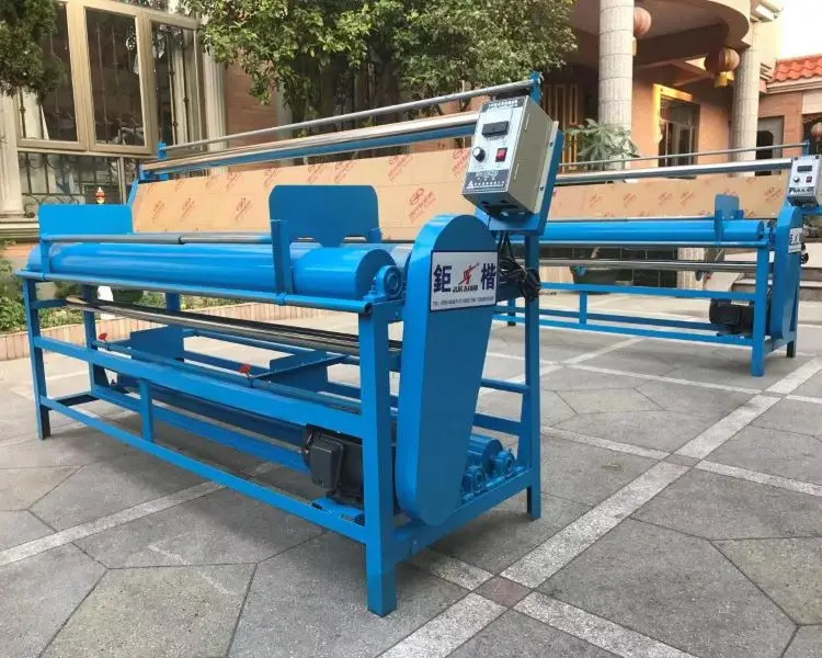 2022 new arrival JUKAI Fabric Meter Counter Rolling Machine Textile finishing Cloth Rolling Winding Machine