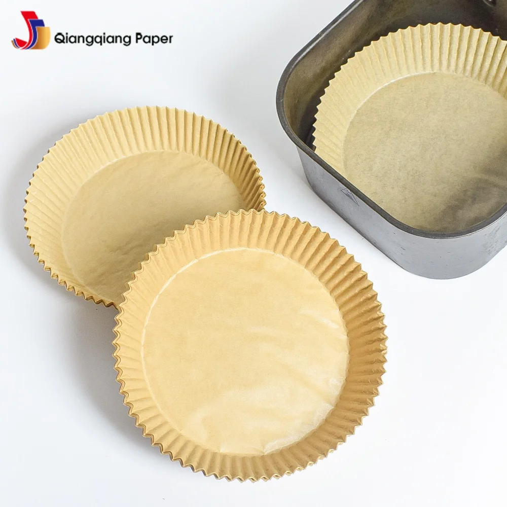 Qiang Qiang paper Heat Resistant Food GradeBaking Silicone Oil Paper,air fryer disposable paper liner,air fryer special paper