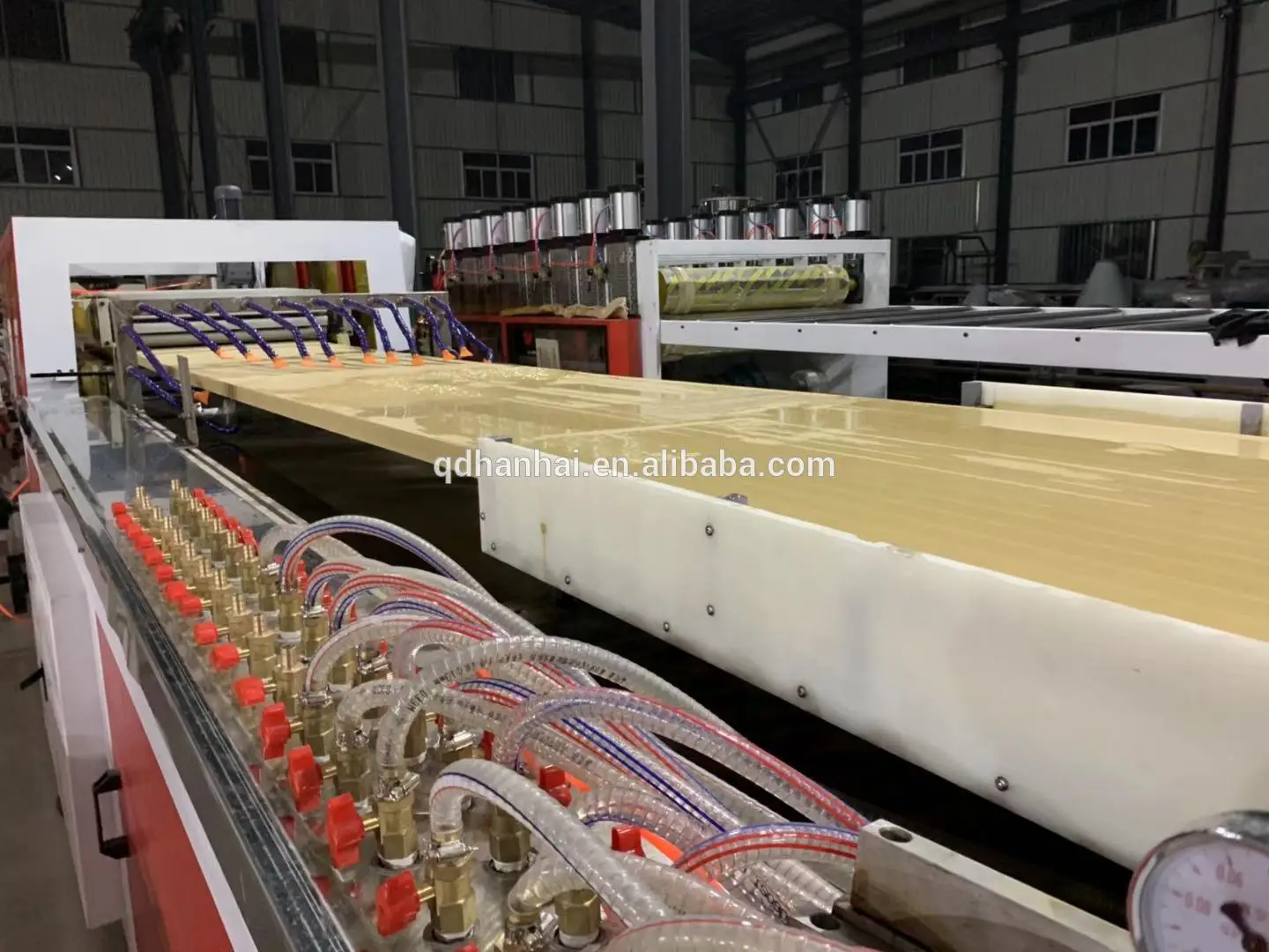 Automatic Conical Twin Screw Extruder Plastic Wood Plastic PE PVC Roof Ridge Column Door Panel Fence Profile Extrusion Machine