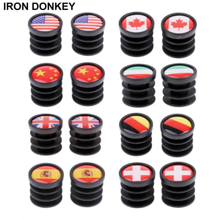 IRONDONKEY Expandable Adjustable Bike Handlebar End Plug Plastic Folding Horizontal Protective Cover for Mountain Bikes