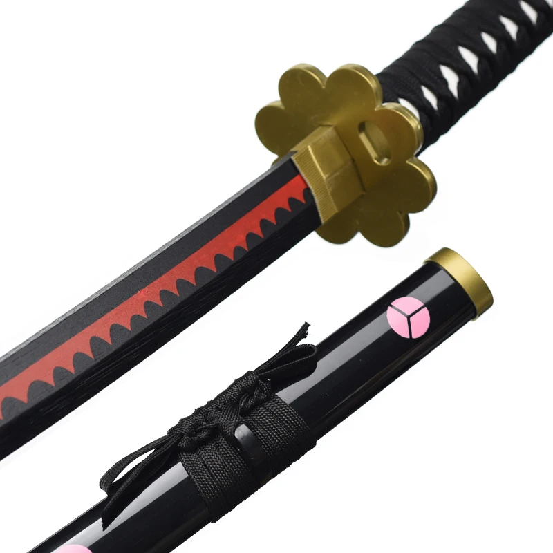 Katana Sword Popular Anime  One Piece Roronoa Zoro Shusui Wooden Blade Sword For Cosplay