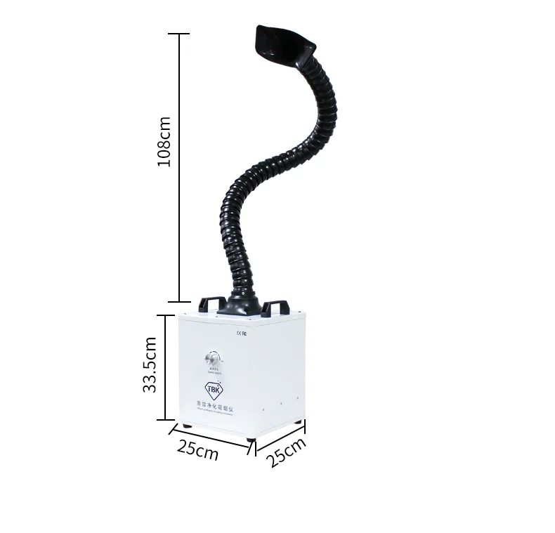 TBK Mini Air Purifier New Condition Fume Extractor Mobile Phone Back Glass Laser Machine Separator Engine Manufacturing Plant