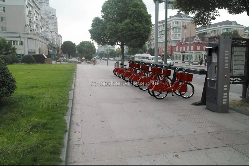 Self public bike for public transportation Green Travel bicycle card reader self service terminal