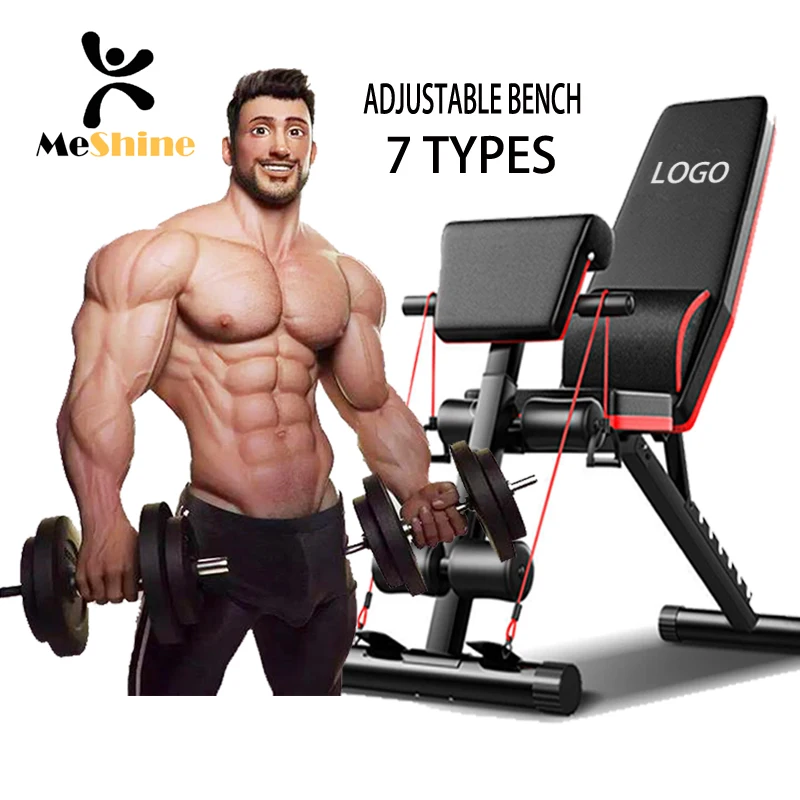 
 Складной тренажер для силовых тренировок, тренажер, штанга для пресса, стойка для приседаний, тренажерный зал, скамейка для тяжелой атлетики  