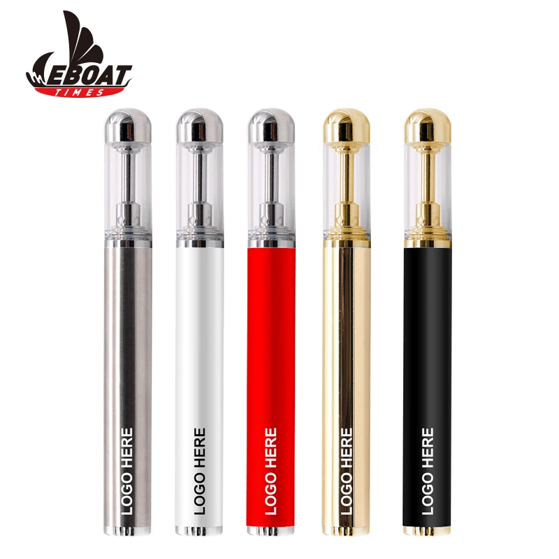 530 мАч перезаряжаемая безсвинцовая масляная ручка испарители полностью Золотая пустая масляная ручка 1 мл cbd