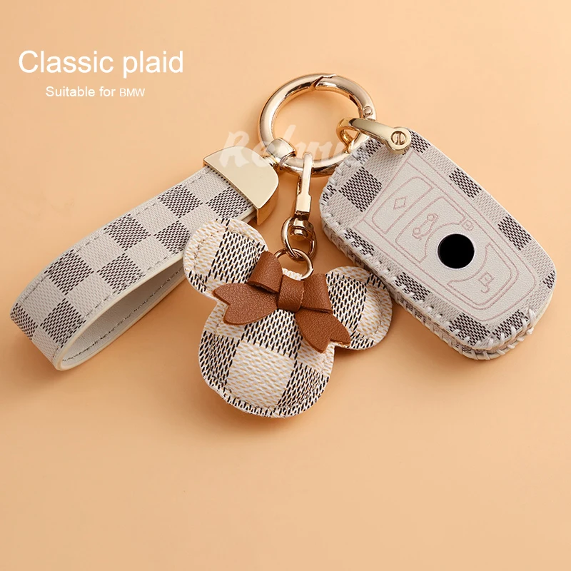 Leather Car Key Case Protector Cover Keychain Shell For Bmw F20 F30 G20 f31 F34 F10 G30 F11 X3 F25 X4 I3 M3 M4 1 3 5 Series