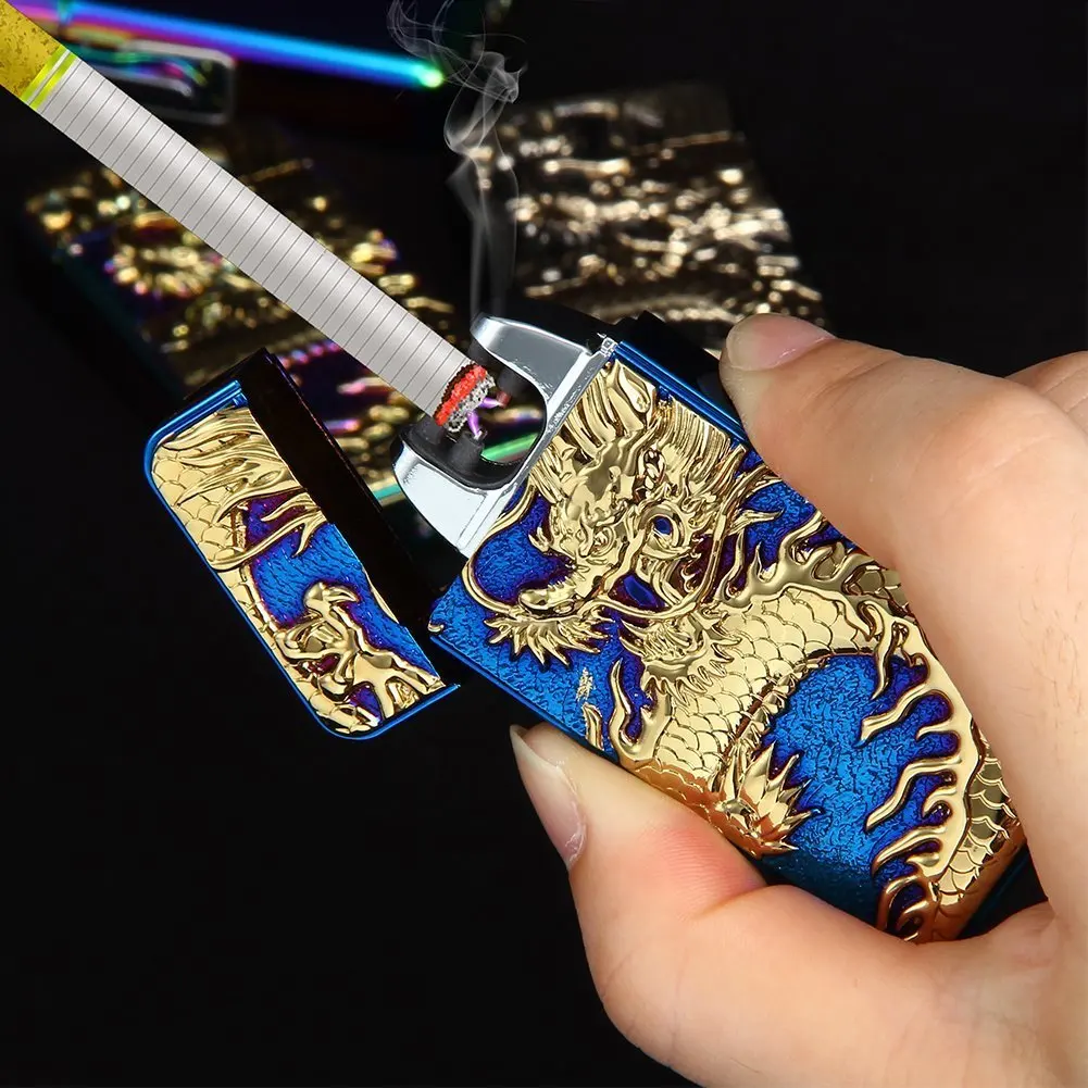 Encendedores Electrico Electric Arc Lighter Ashtray Usb Dragon Lighter