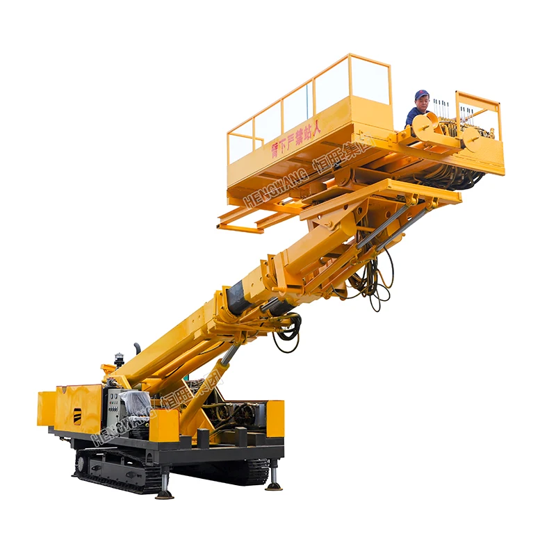 Crawler-type anchor drilling rig 12 meters 15m high slope support drilling rigs rock driller price
