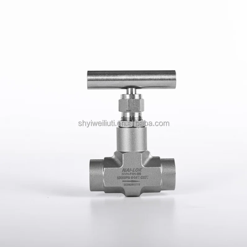 Hastelloy Stainless Steel 10000psi High Pressure Needle Valve Instrument 1/2 Female Thread NPT Needle Valves