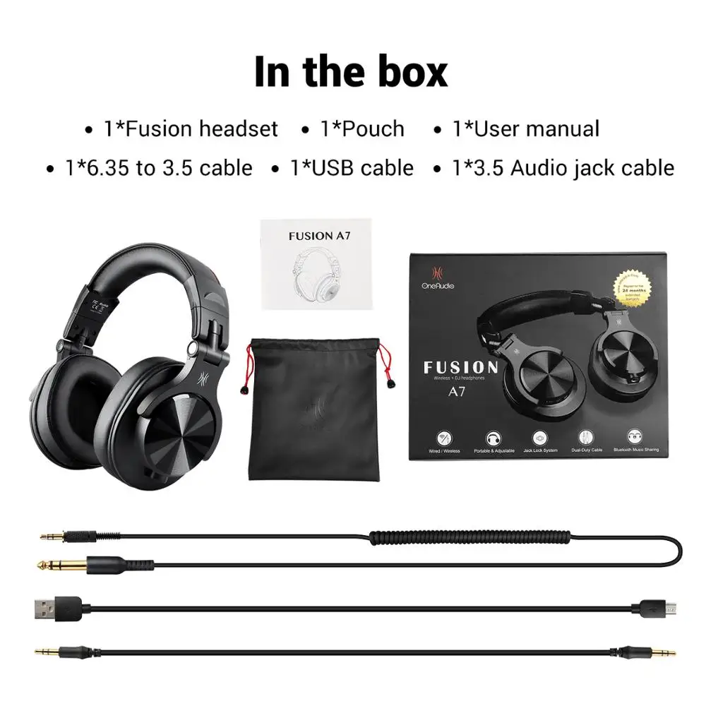 OneOdio A70 Wireless Over the Ear Headsets Studio Recording Headphones