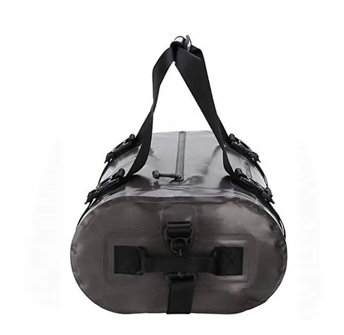Free sample Wholesale Factory Top Quality TPU Welded Seam Durable Grey Waterproof Dry Duffel Bag for Kayaking Hiking Camping