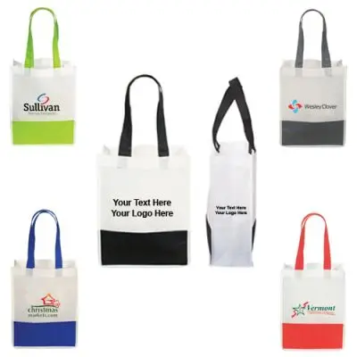 Custom 60 gsm pp non woven fabric biodegradable  foldable shopping cloth dust proof reusable tote bag