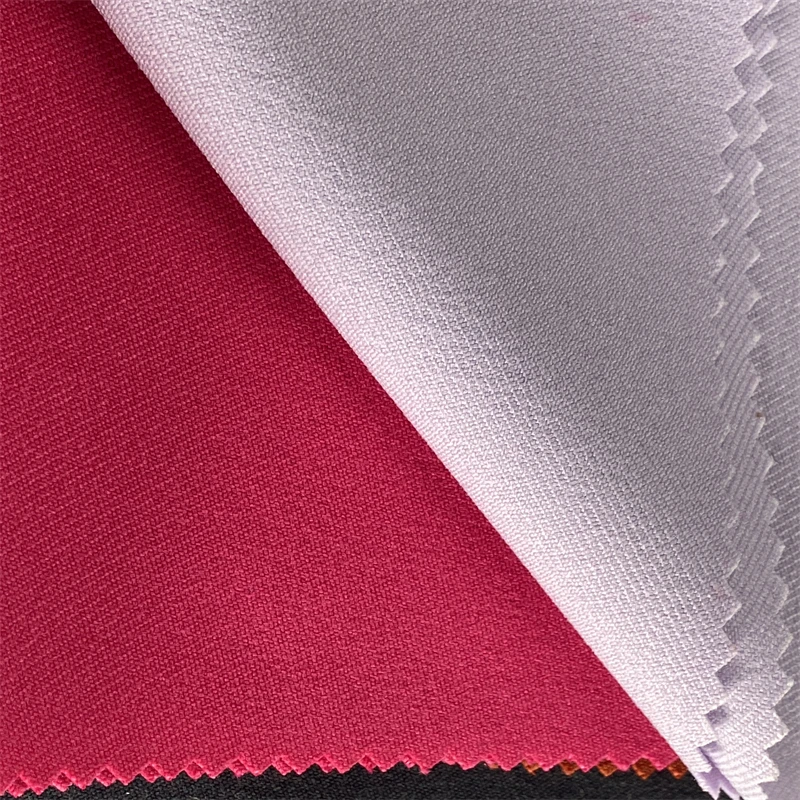 WHOLESALE SS23 TRENDS 100% RECYCLED POLYESTER TWILL IMITATED WOOLEN LIKE FABRIC FOR FORMAL SUITING FABRIC