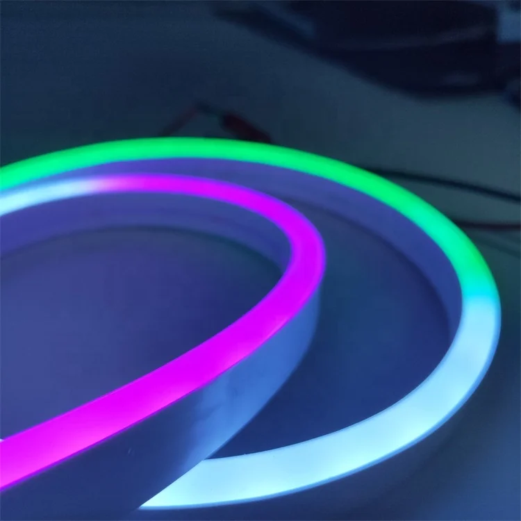  12 В Многоцветный адресуемый rgb светодиодный неоновый шнур гибкий