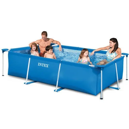 INTEX 28272 3m rectangular metal plastic swimming pool piscine gonflable
