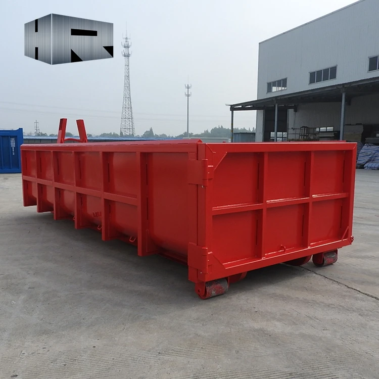 10CY -60CY customized roll off dumpster special container hook lift bin