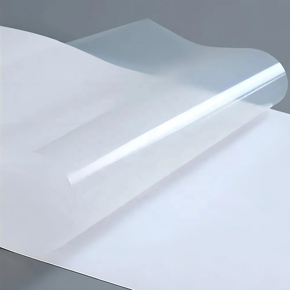 Customized Crystal Code Inkjet Transparent A4 Self Adhesive Clear Vinyl Sheets Sticker Paper Roll
