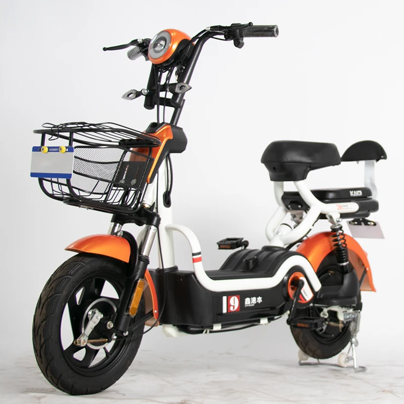 China supplier  iron frame lead acid electric bike with horn city urban bicycle scooters
