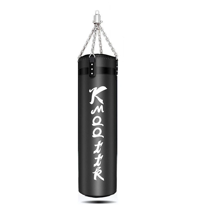 Hanging type 80cm high Empty Sport Boxing Bags Punching Bag PU Leather Punching Boxing bag