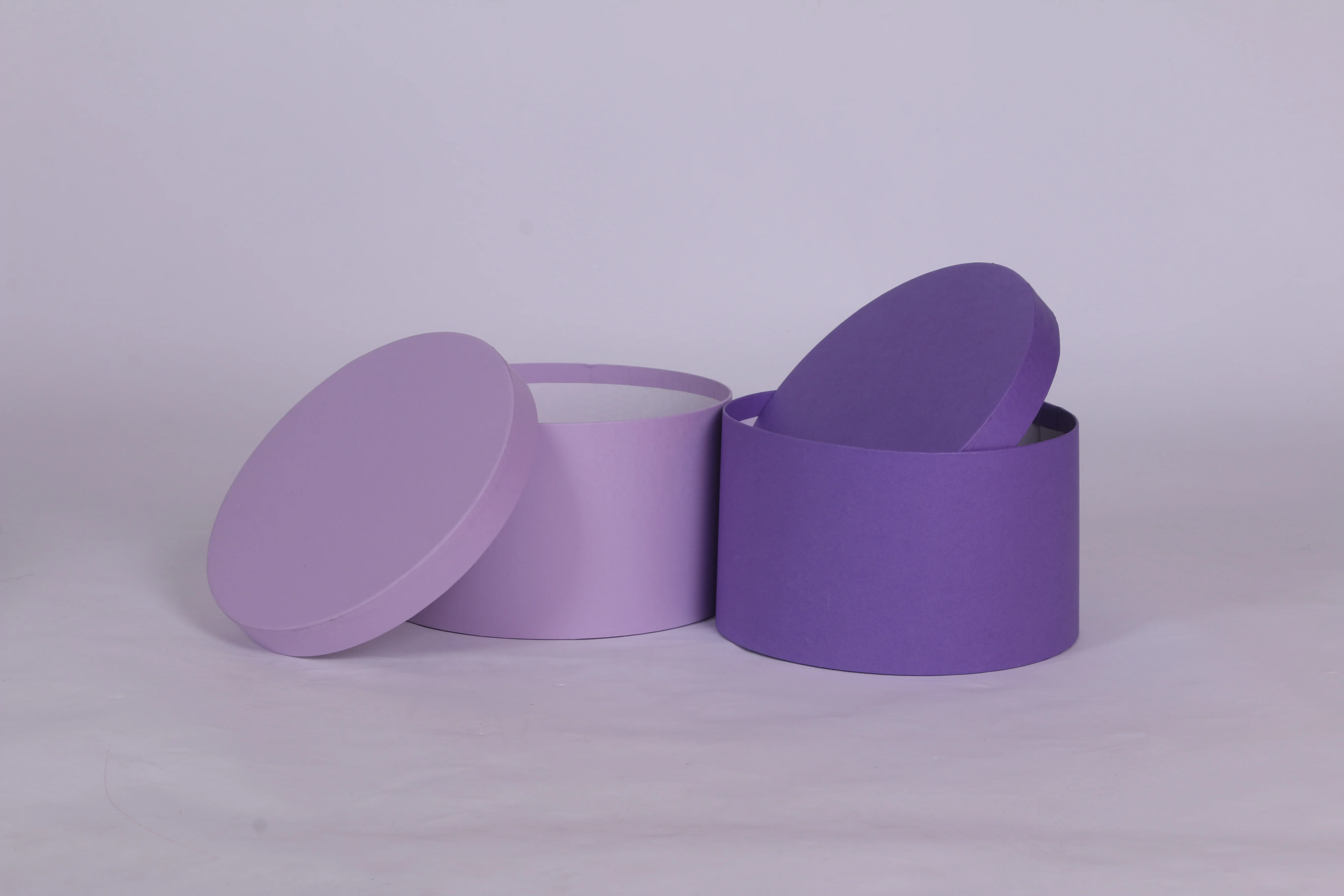 Wholesale Round Shape Gift Box Christmas Valentine Halloween Custom Flower Bouquet Boxes