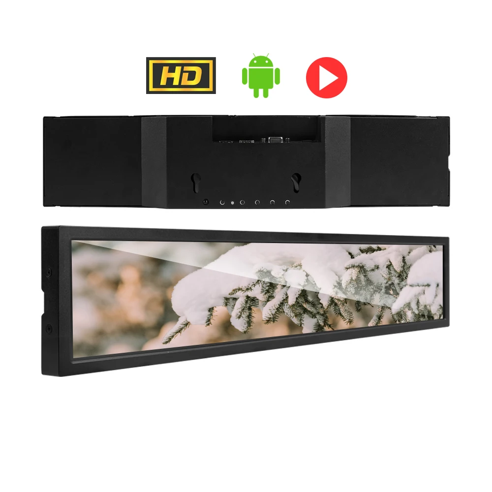 47.1inch smart  shelf bar screen advertising display digital signage shelf edge smart retail shelves